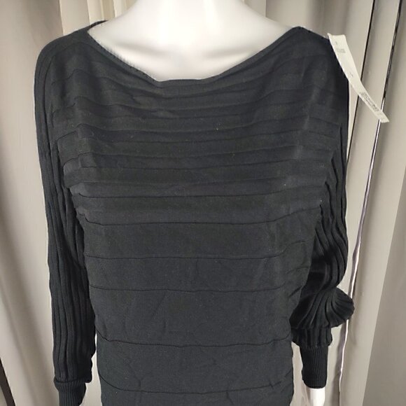 Acevog Womens Pullover Black Sweater Size M (NWT) - Picture 2 of 14